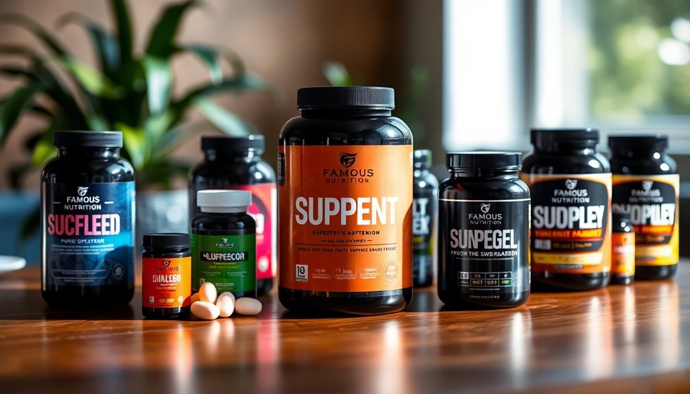famous nutrition product range