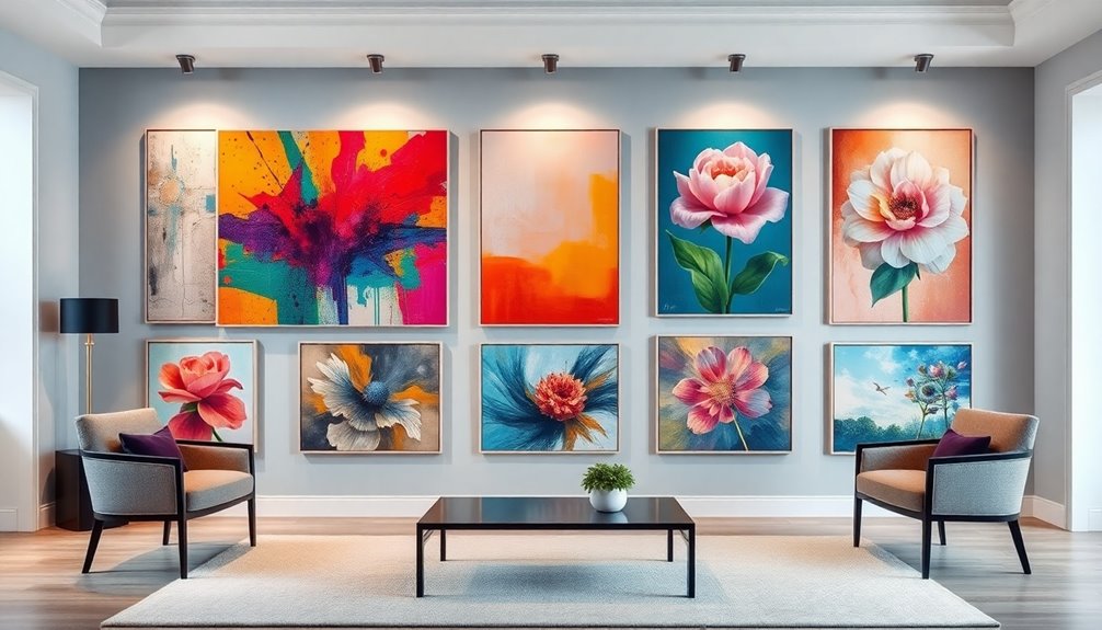 vibrant urban art pieces